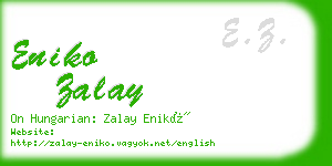 eniko zalay business card